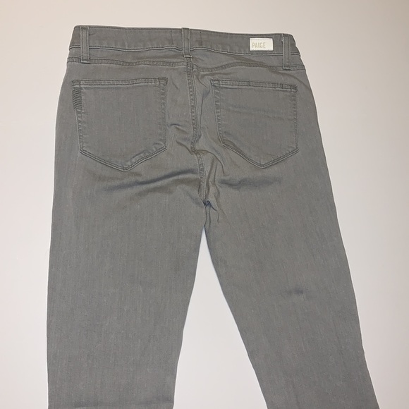 PAIGE “Verdugo Crop” Grey Skinny Jeans - Women’s Size 29 - Picture 3 of 10